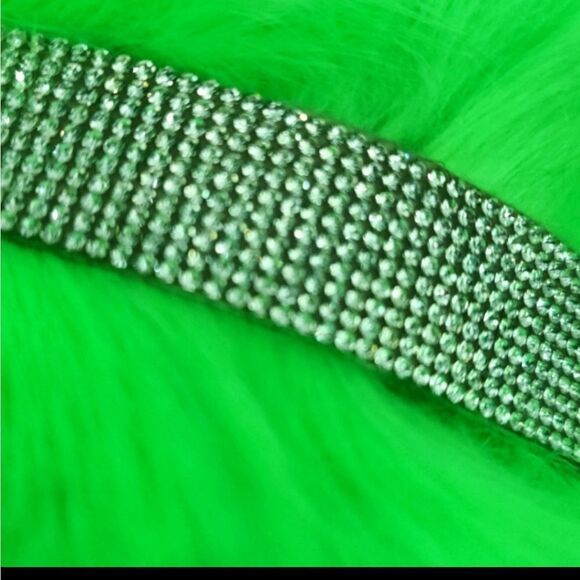 NWOT Faux Fur Neon Slides - Picture 2 of 8